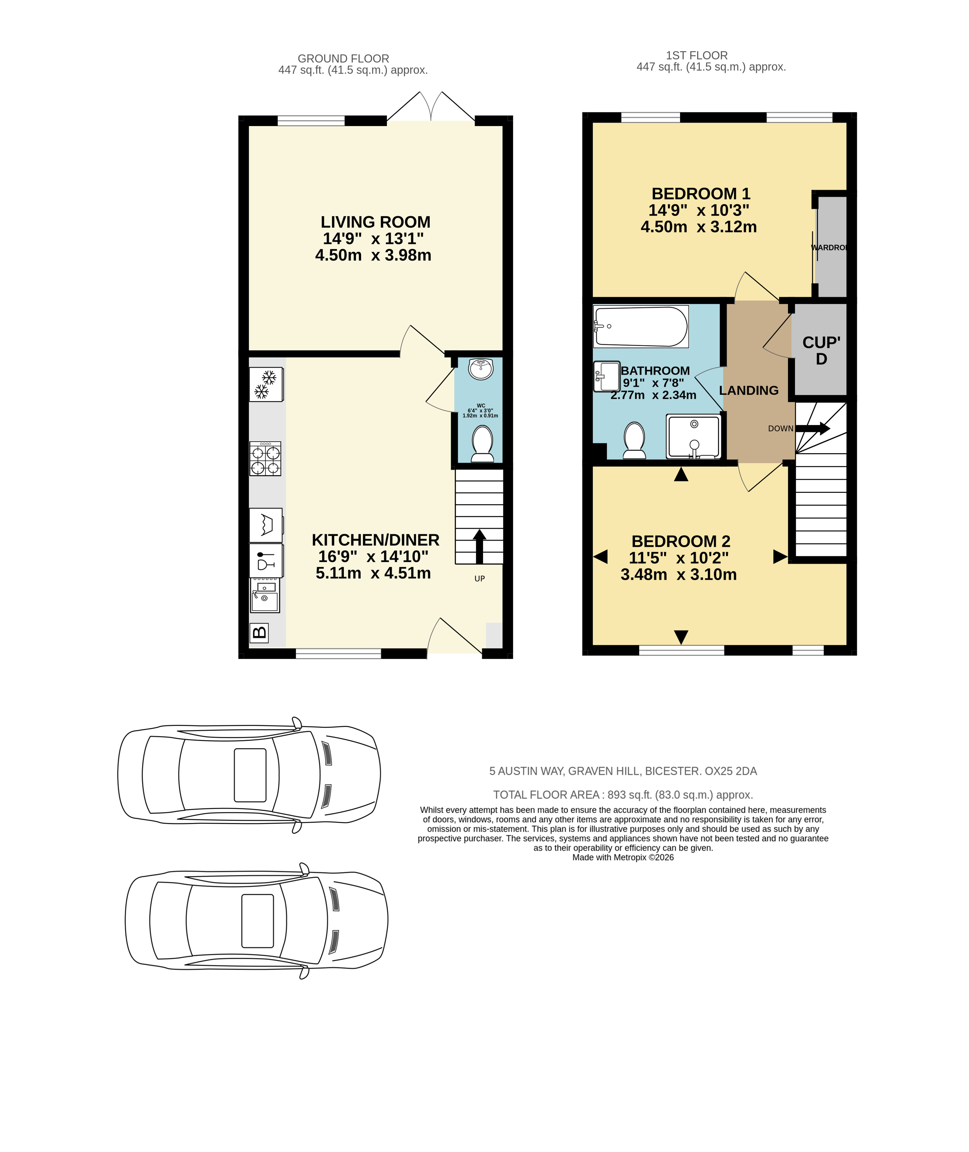 5, Austin Way, Bicester floorplan