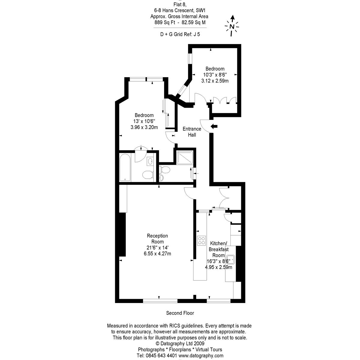 2 Bedrooms Flat to rent in Hans Crescent, London SW1X