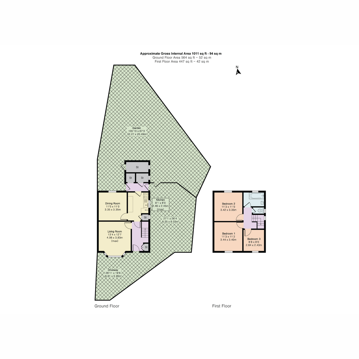 12, Norreys Close, Didcot floorplan