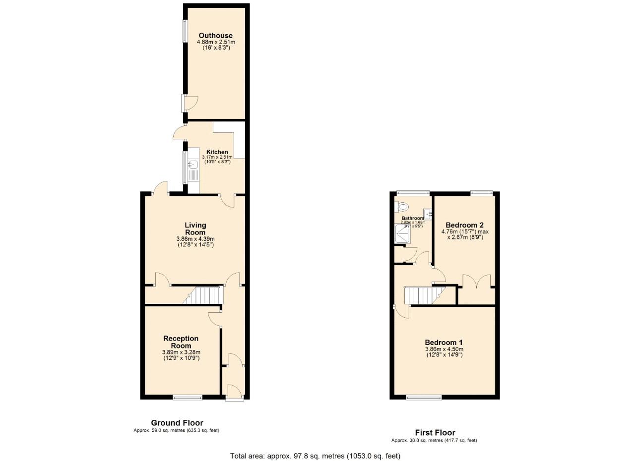 23 Harcourt Road, Accrington BB5, 2 bedroom terraced house for sale