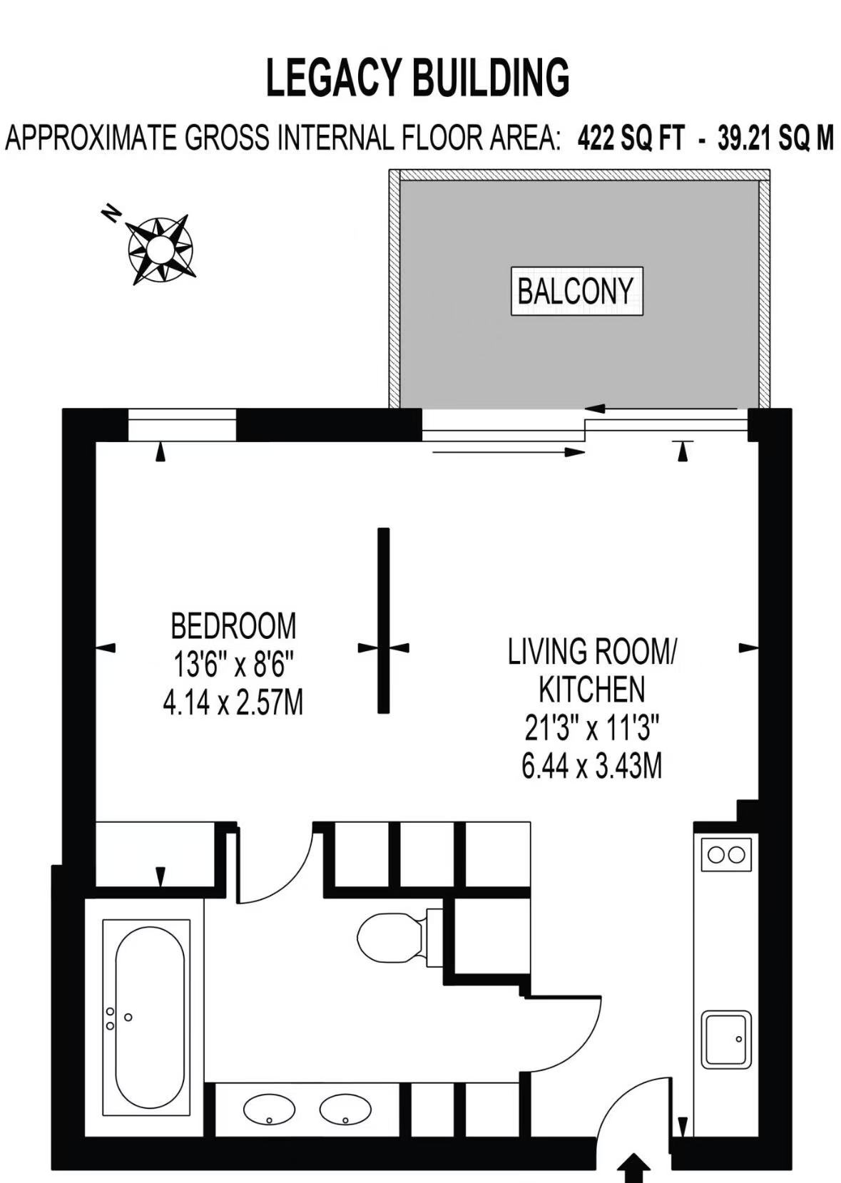 1, A27 Legacy Building, Viaduct Garden, London floorplan