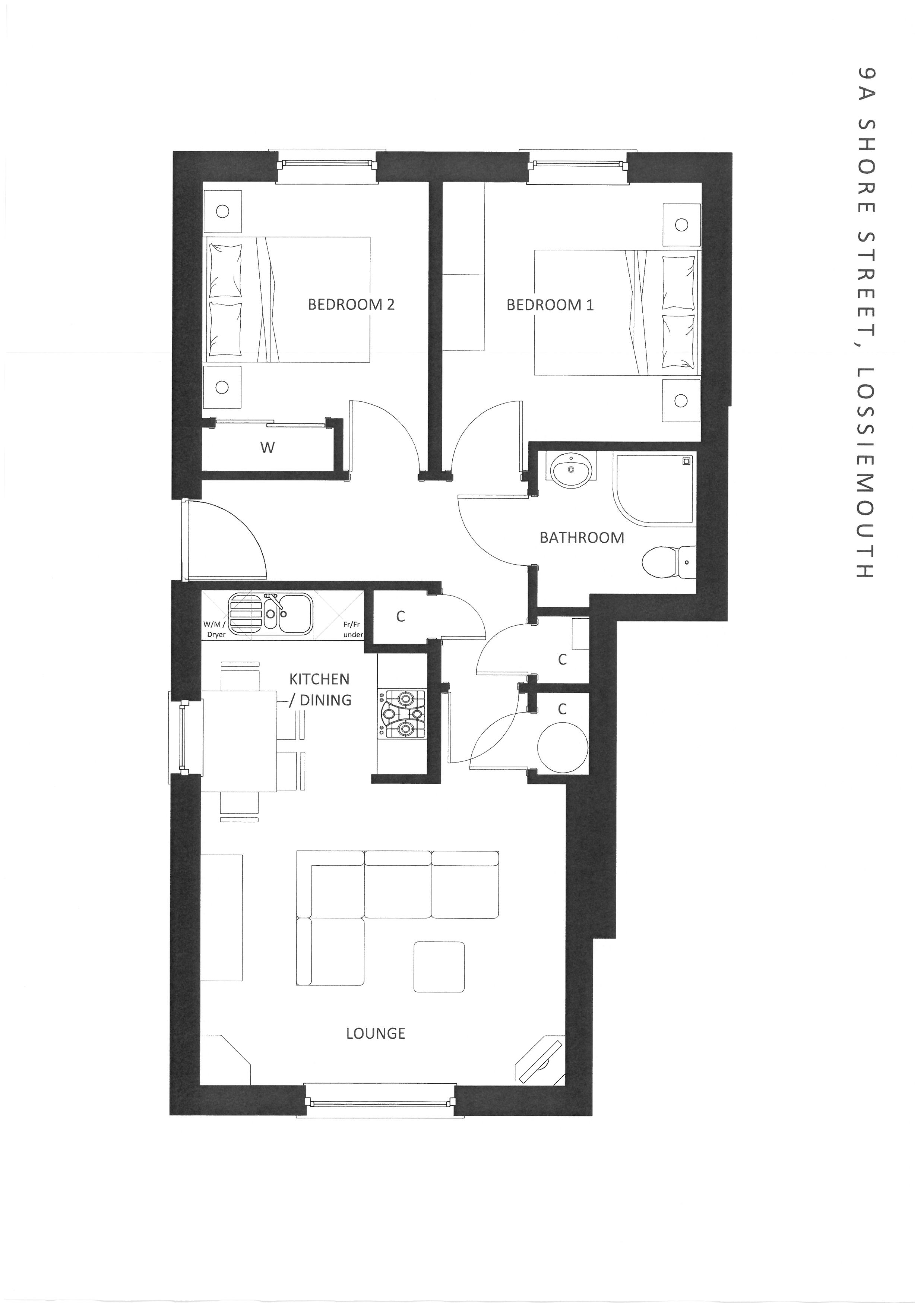 9A Shore Street, Lossiemouth, Lossiemouth floorplan