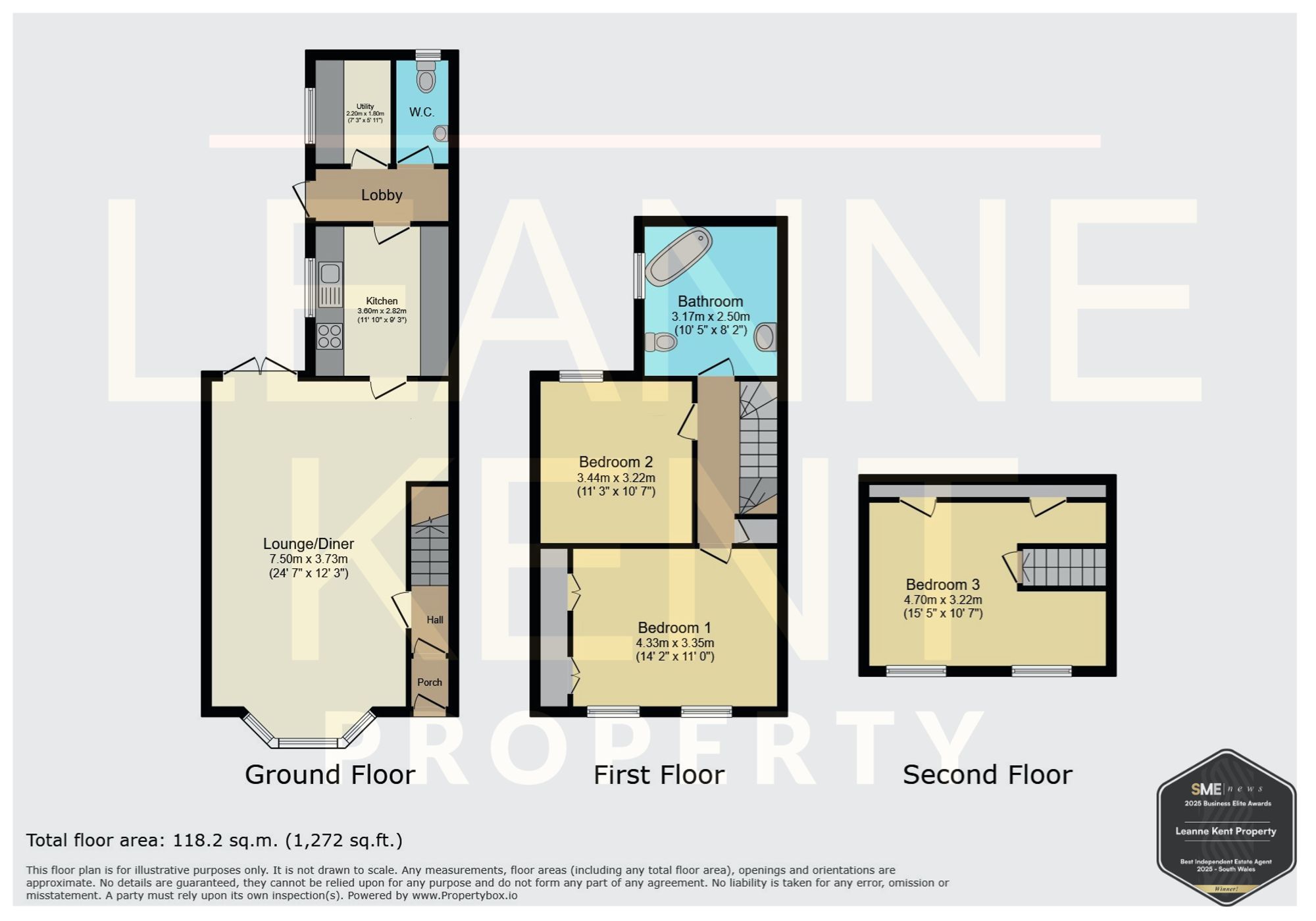 14 The Crescent, Caerphilly floorplan