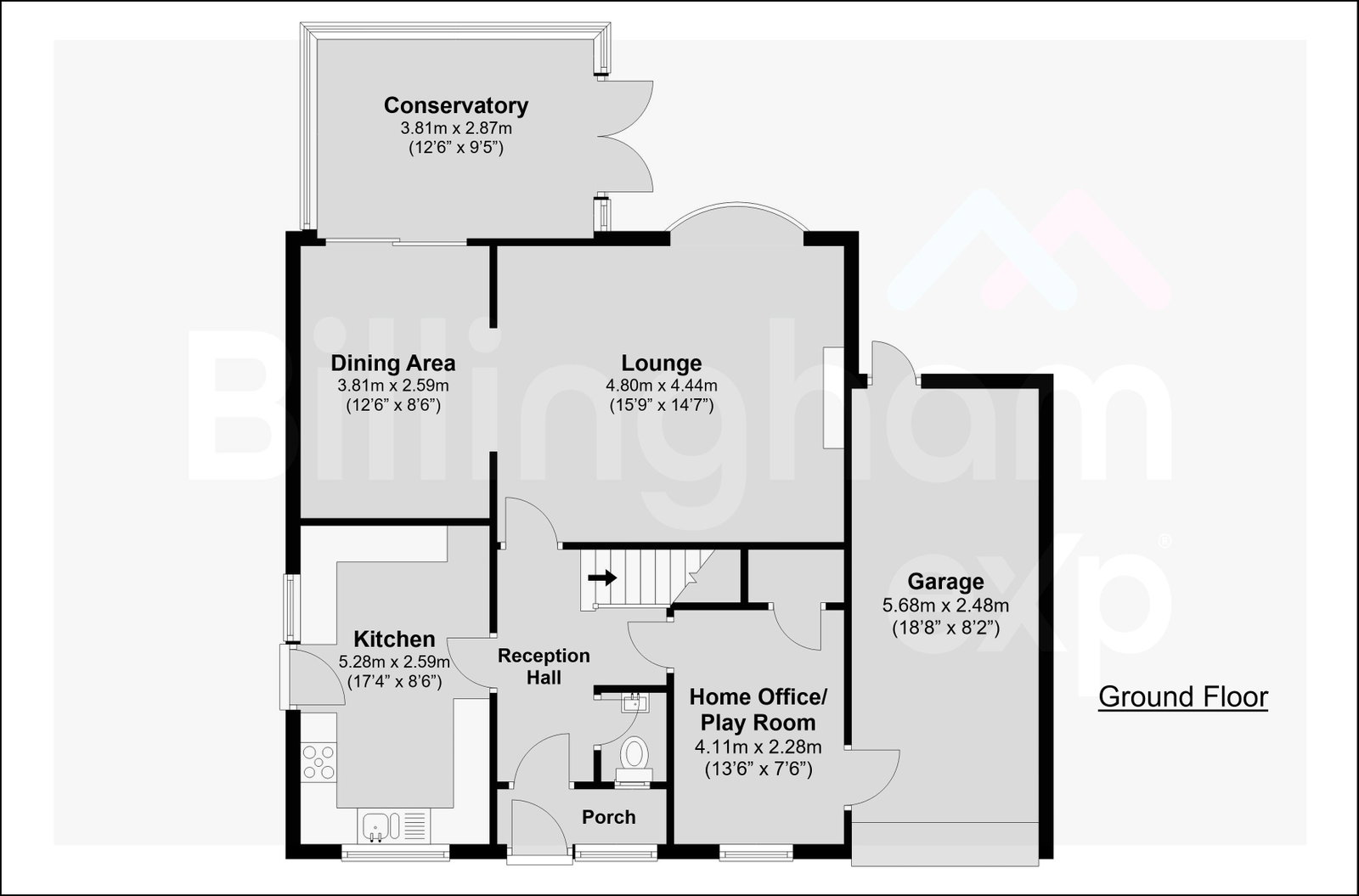 16, Kirkstone Way, Brierley Hill floorplan