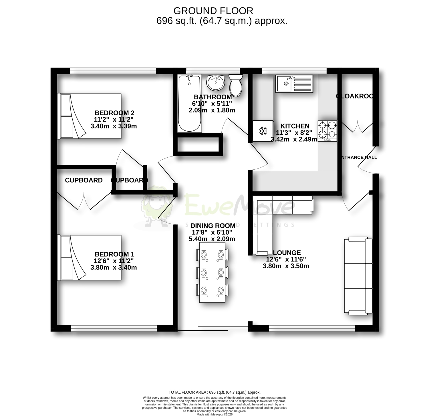 5, Trinity Close, Bromley floorplan