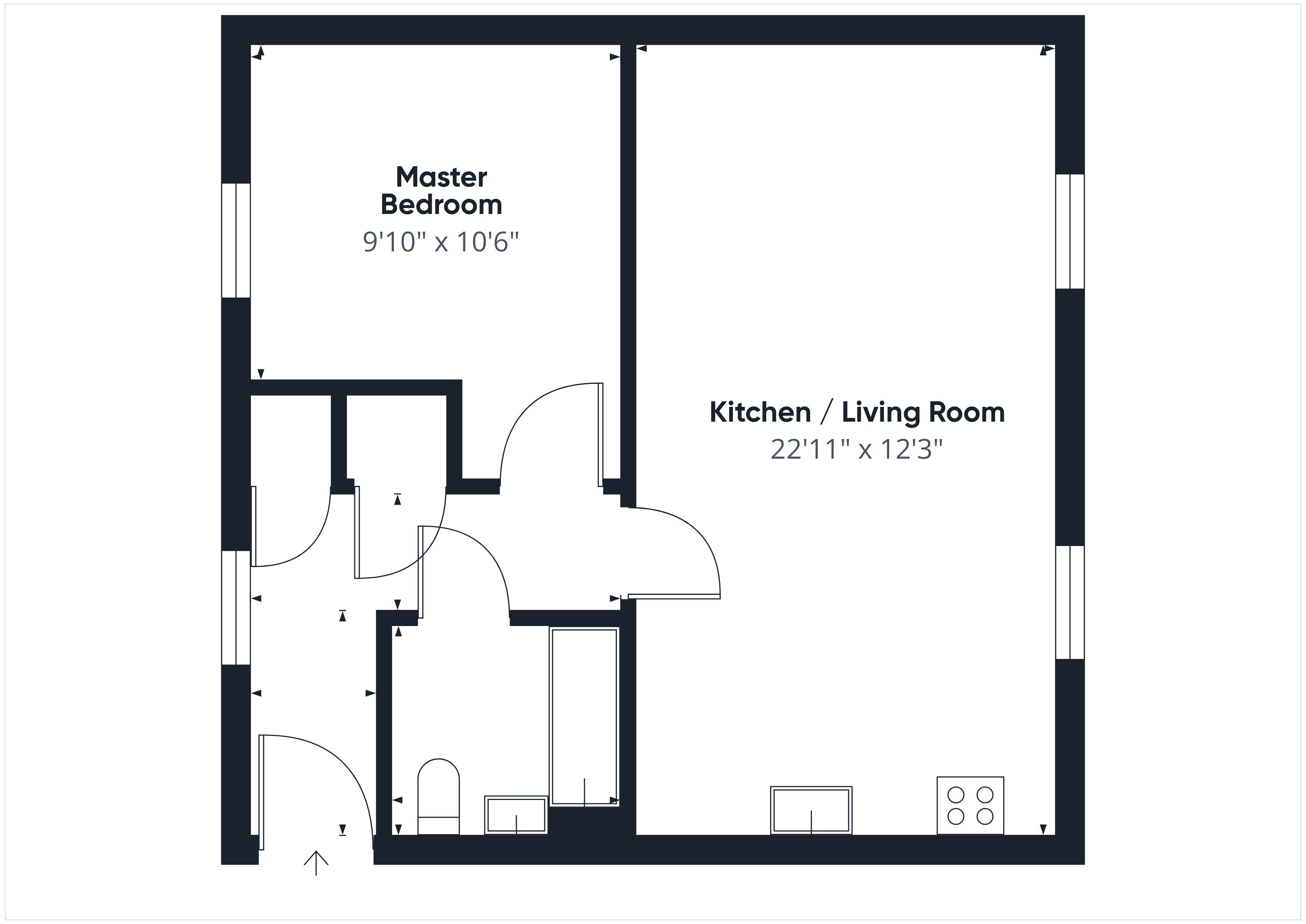12, Keller House, 1, Barrosa Road, Aldershot floorplan