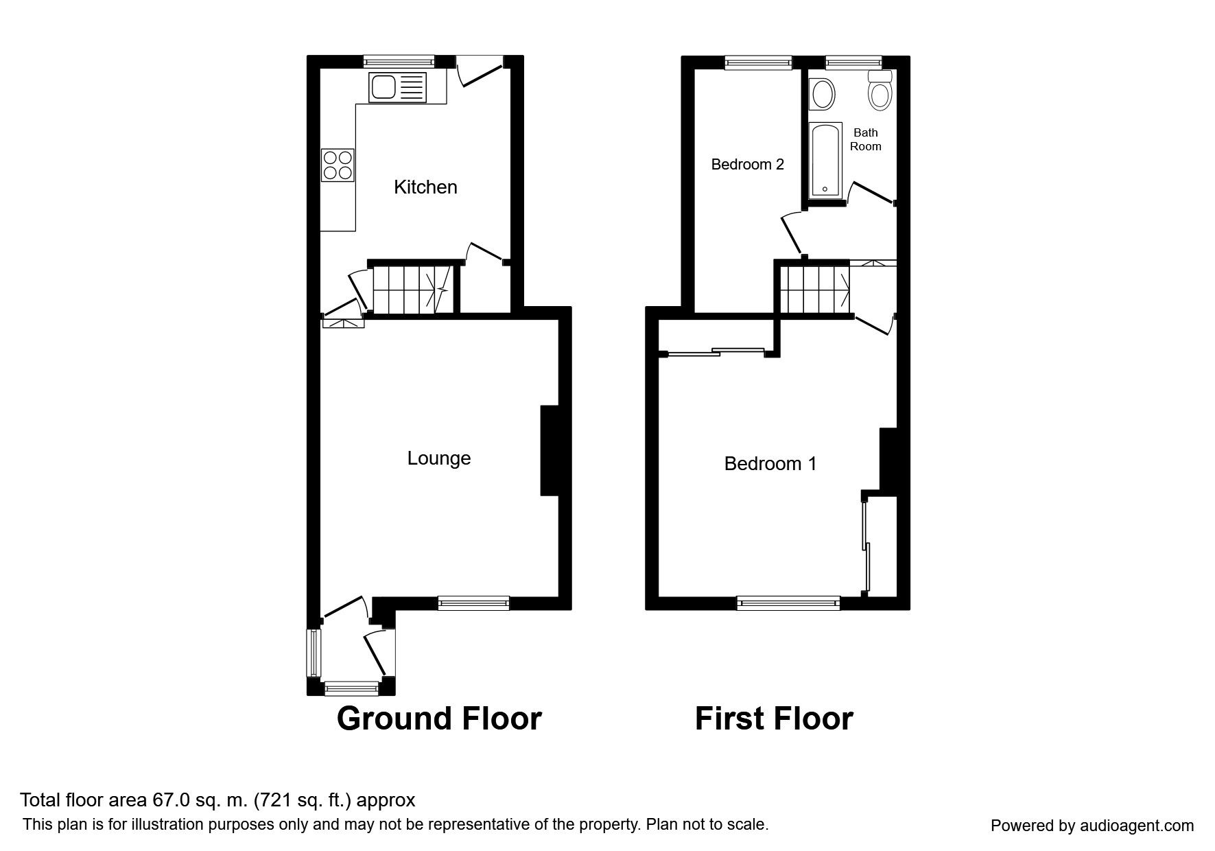 2 Bedrooms Terraced house for sale in Keelham Lane, Keighley BD20