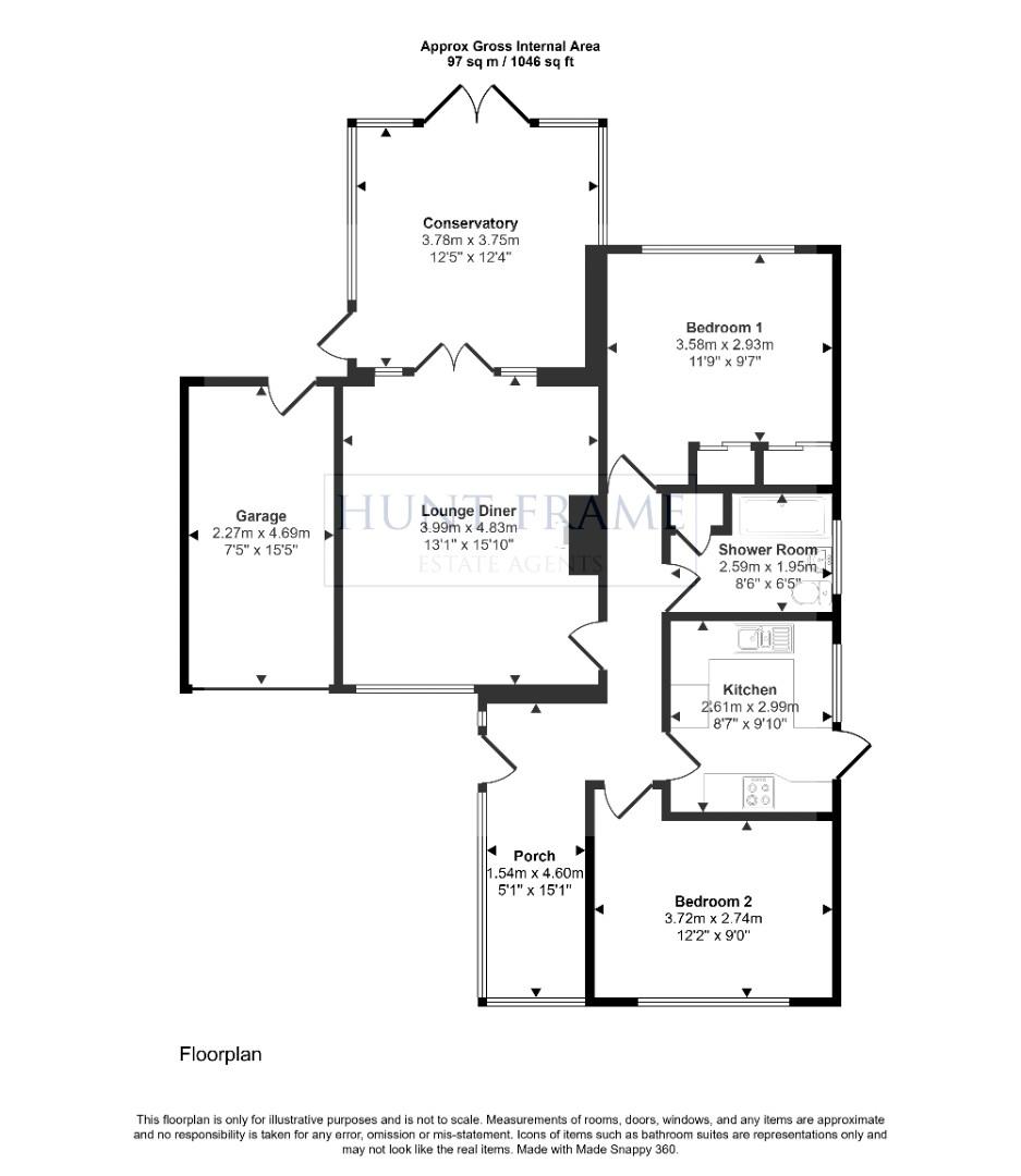 11, Netherfield Avenue, Eastbourne floorplan