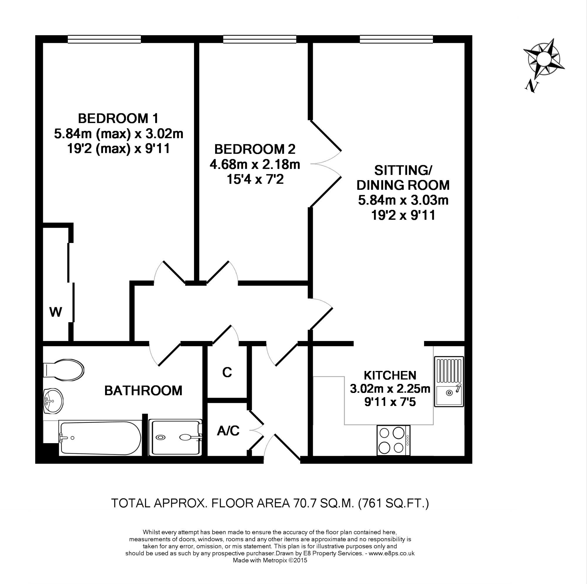 2 Bedrooms Flat to rent in Complins Close, Oxford OX2