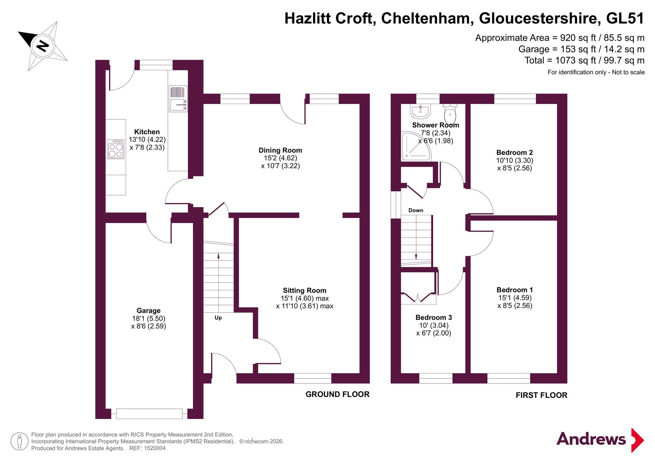 2, Hazlitt Croft, Gloucestershire floorplan