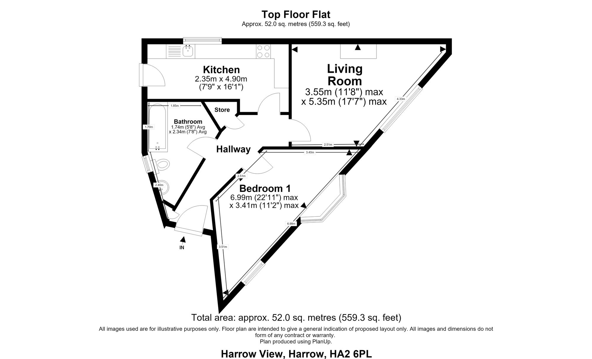 222 Harrow View, Harrow floorplan