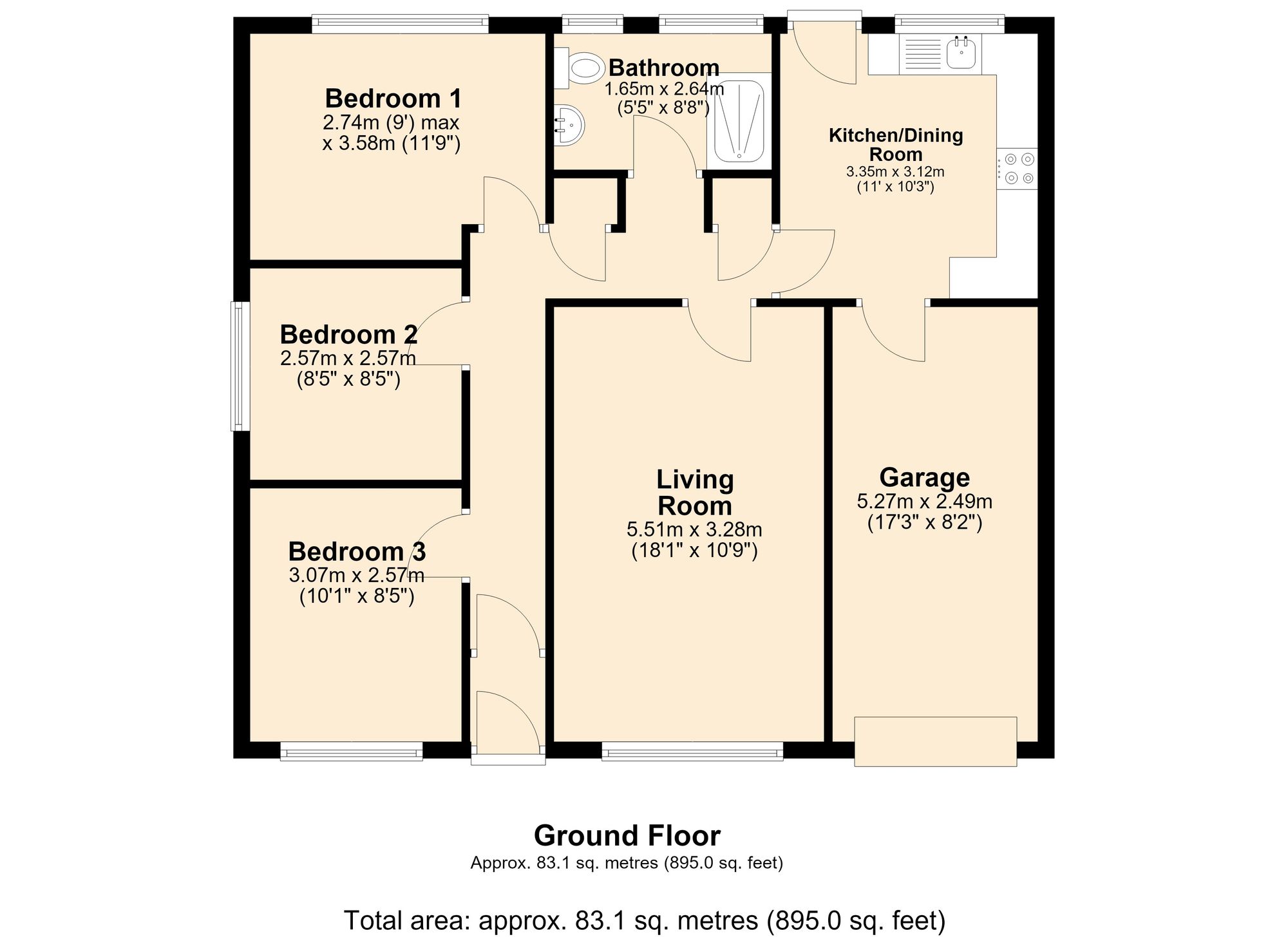 14 Pendle Road, Blackburn floorplan