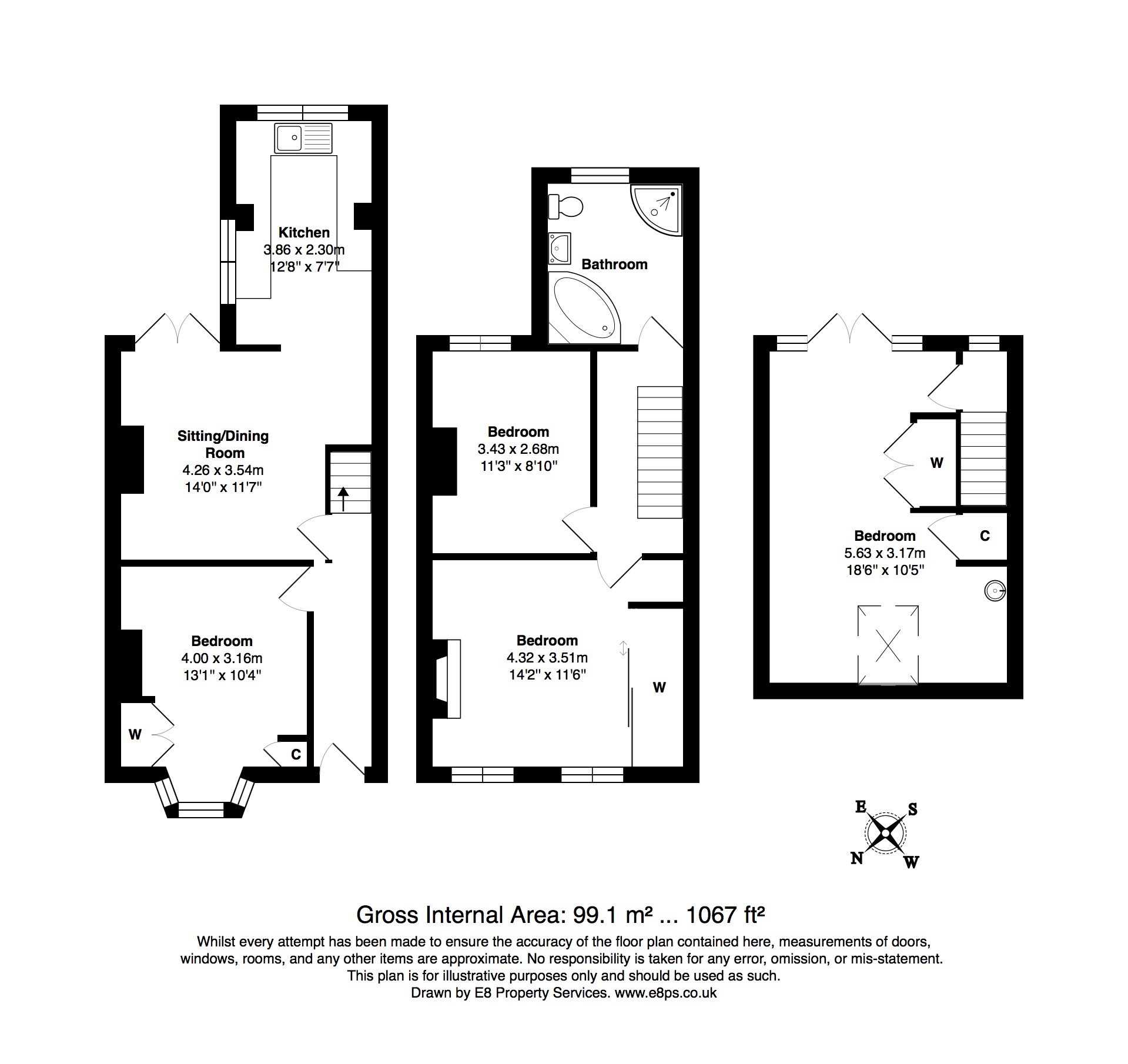 4 Bedrooms Terraced house to rent in Hurst Street, Oxford OX4