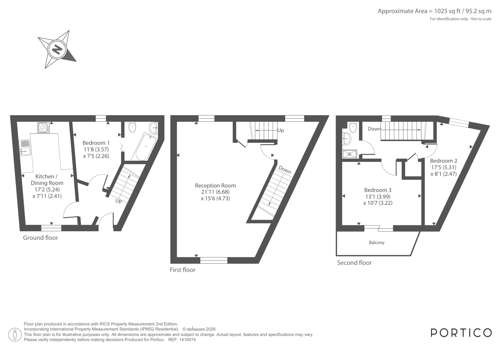76, Clarence Road, London floorplan