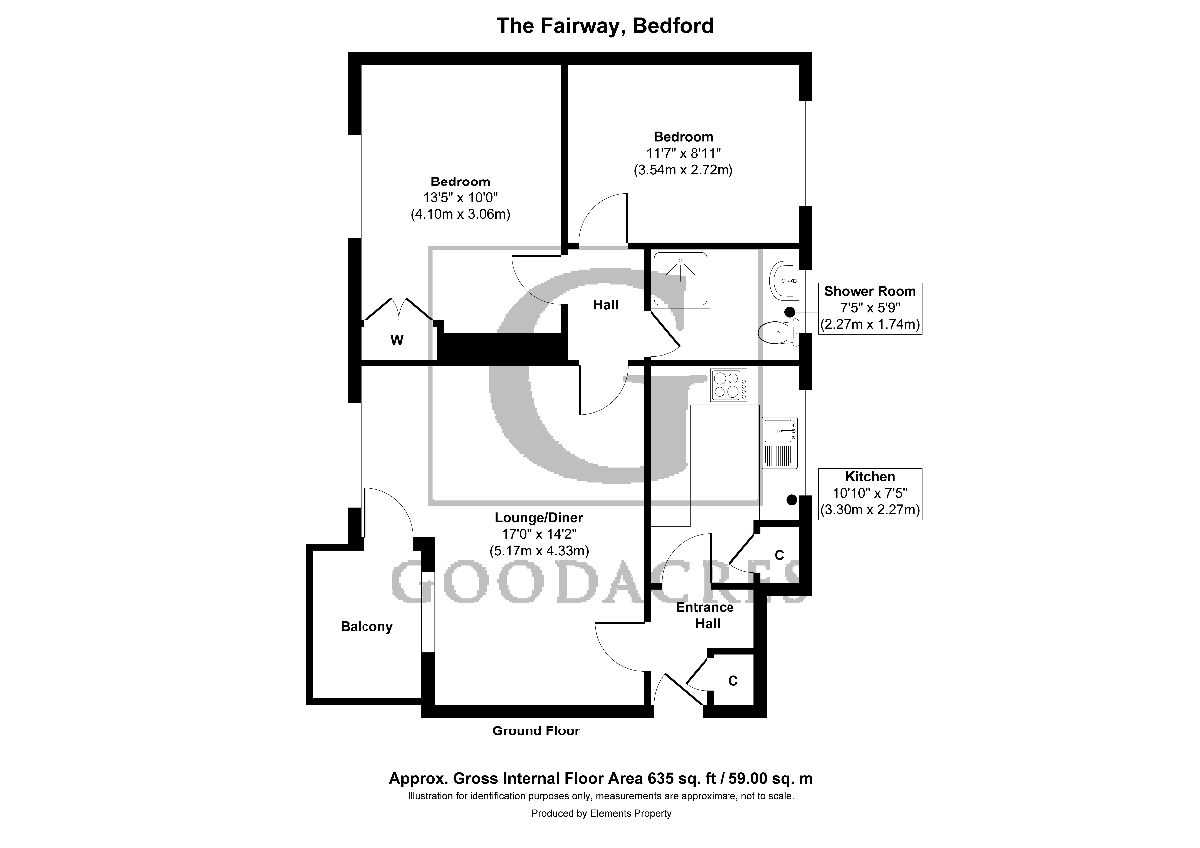4c The Fairway, Bedford floorplan