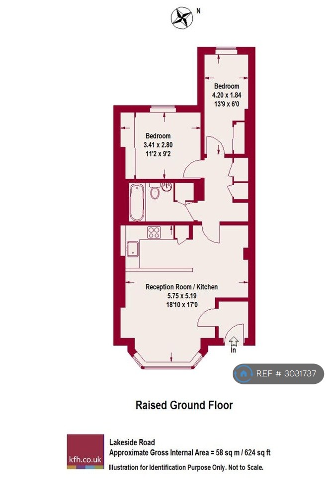 Flat B, Lakeside Road, London floorplan