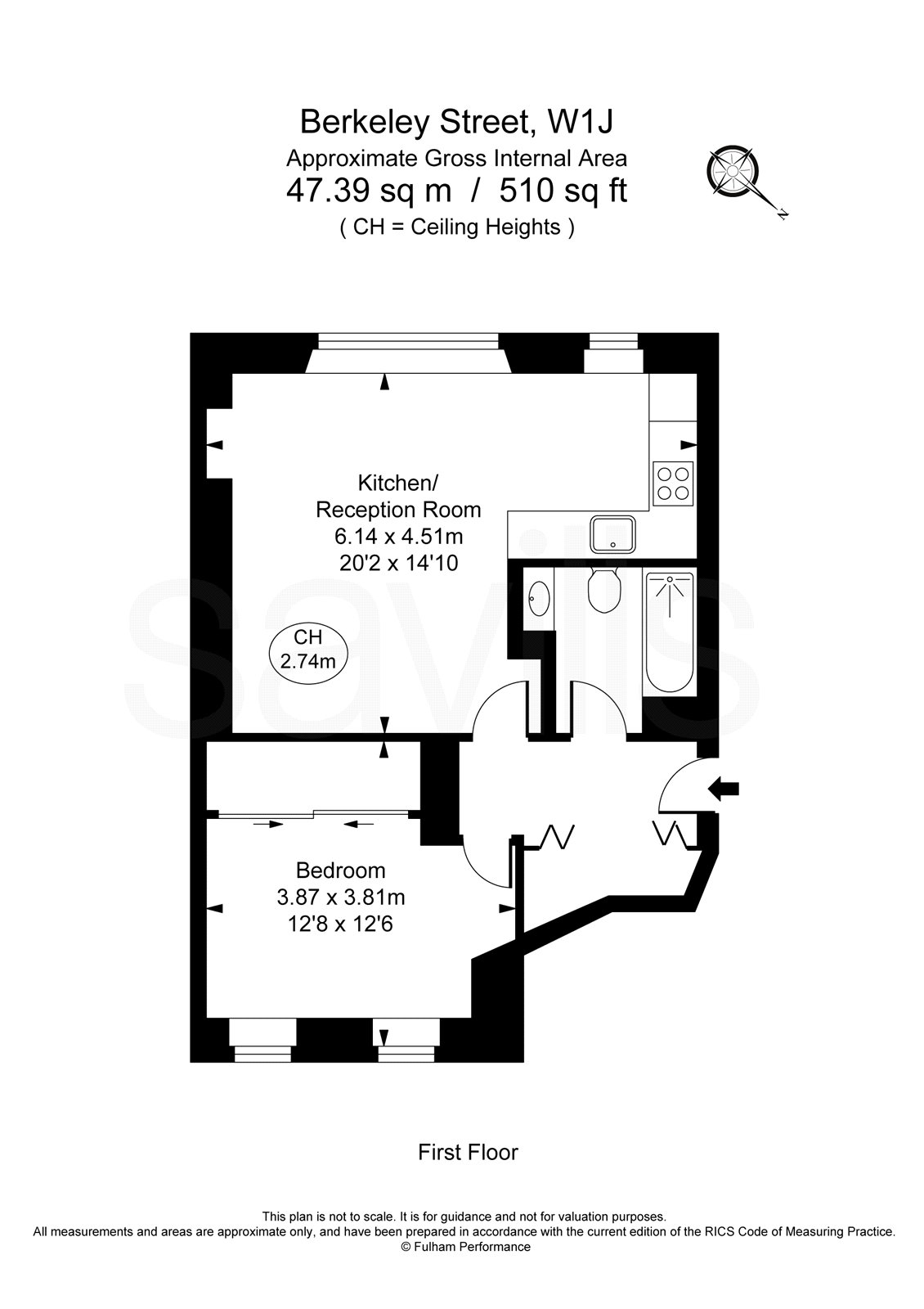 Berkeley Street London W1j 1 Bedroom Flat To Rent 52826982