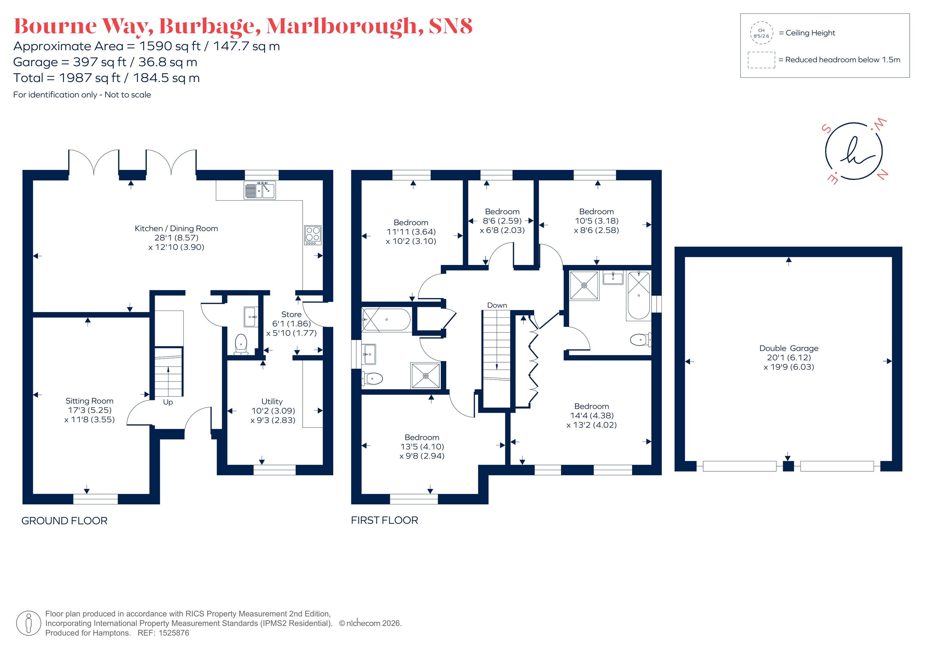 3, Bourne Way, Burbage floorplan