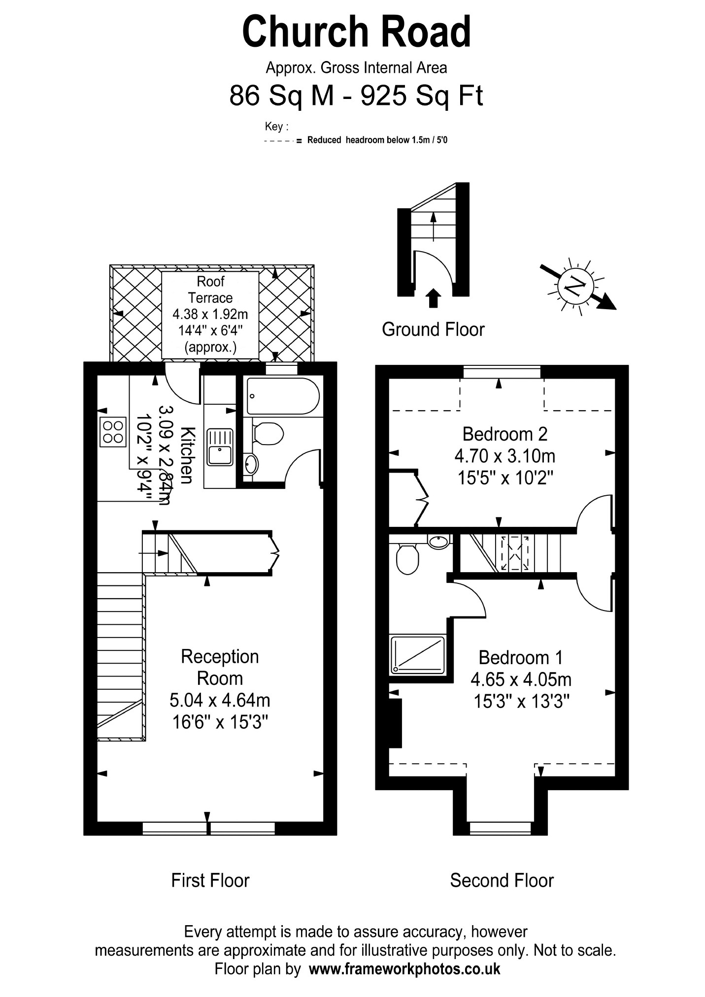 2 Bedrooms Flat to rent in Church Road, Teddington TW11