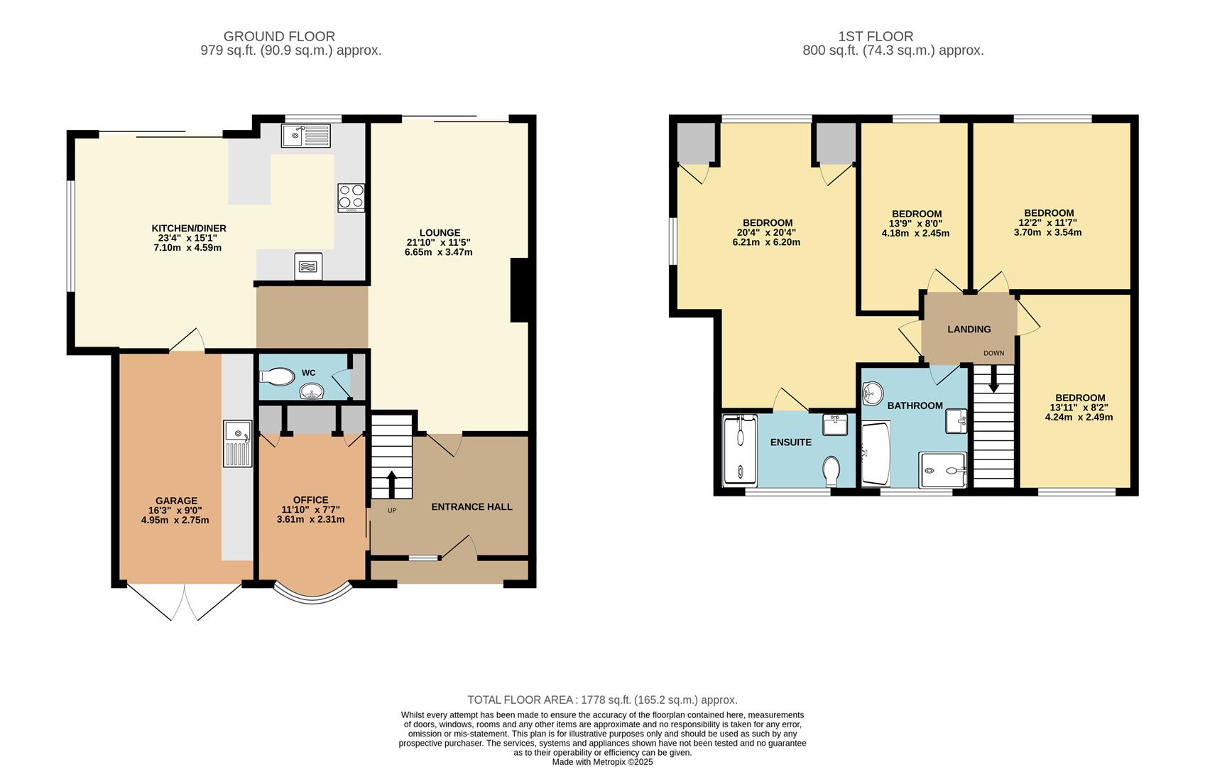 9, Ladycroft Way, Farnborough floorplan