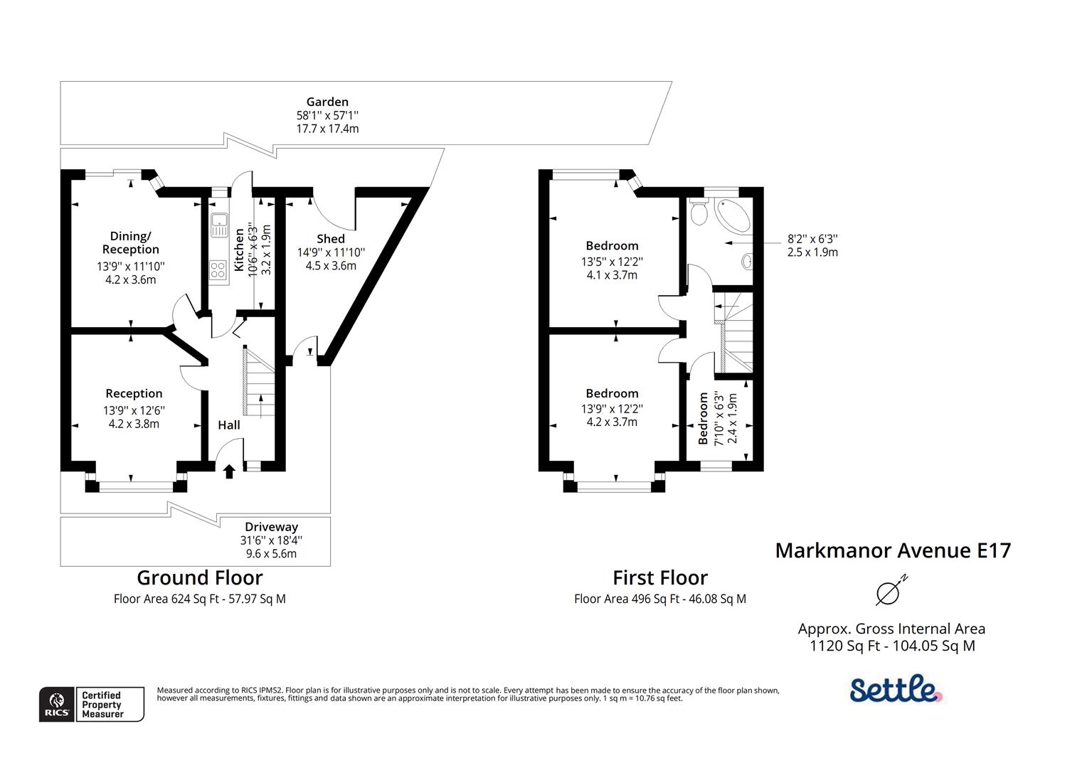 94, Markmanor Avenue, London floorplan