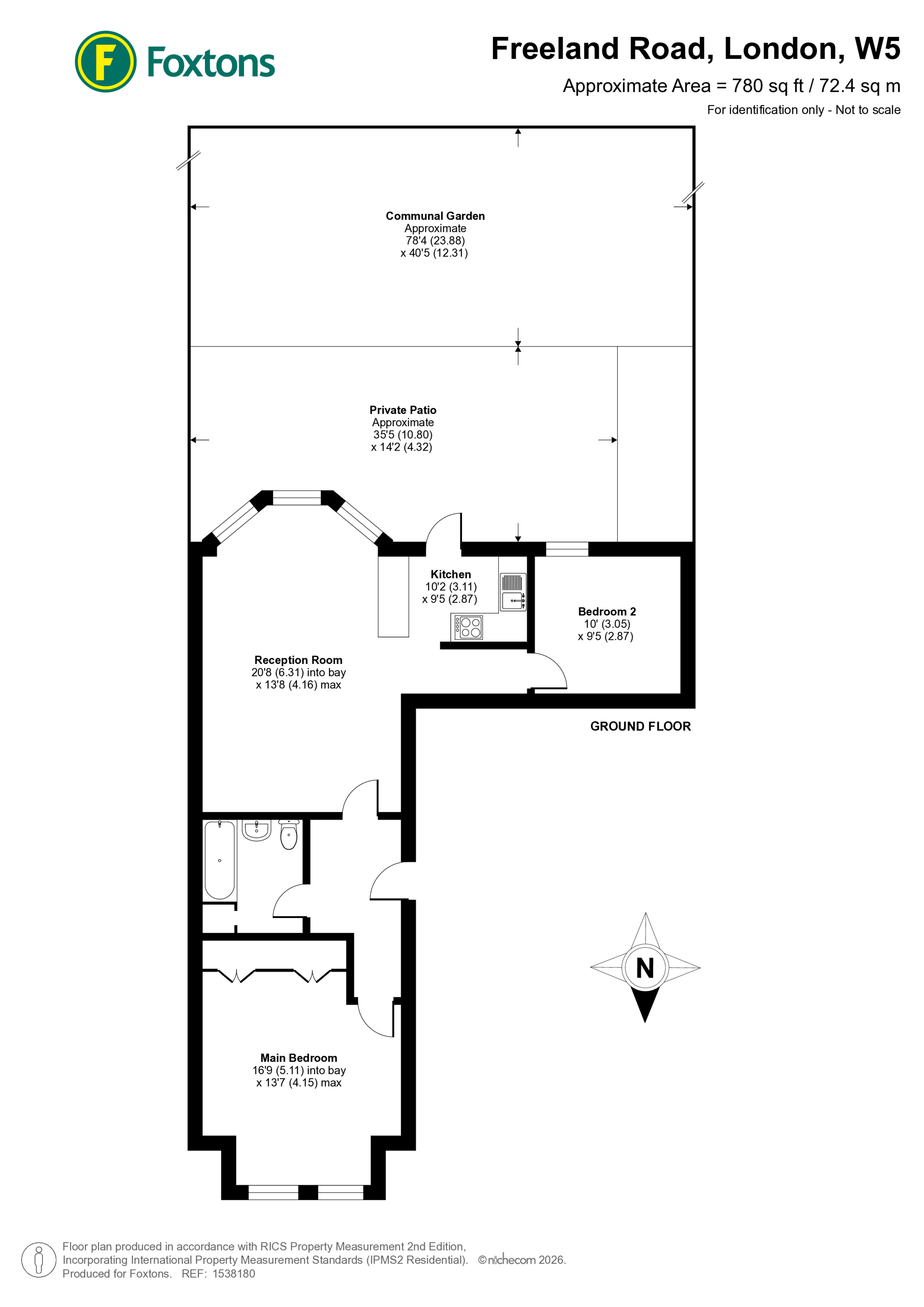 Freeland Road, Ealing floorplan