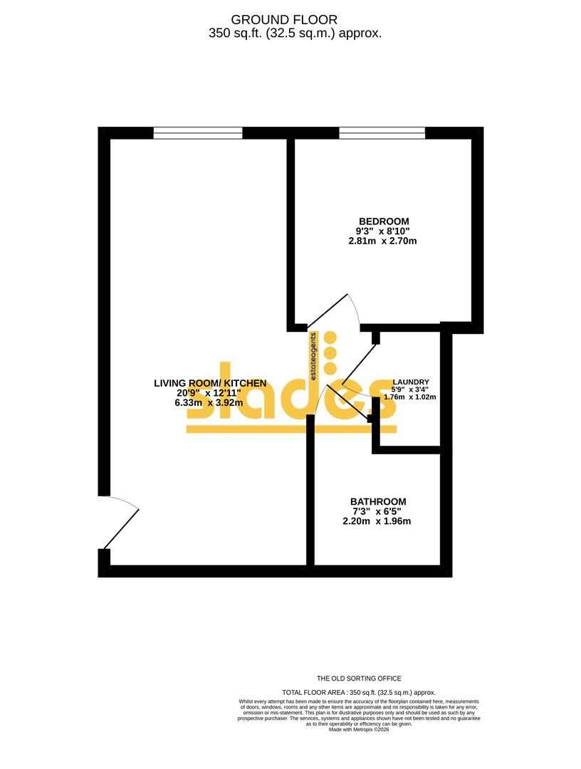 14 The Old Sorting Office, 5, Albert Road, Bournemouth floorplan