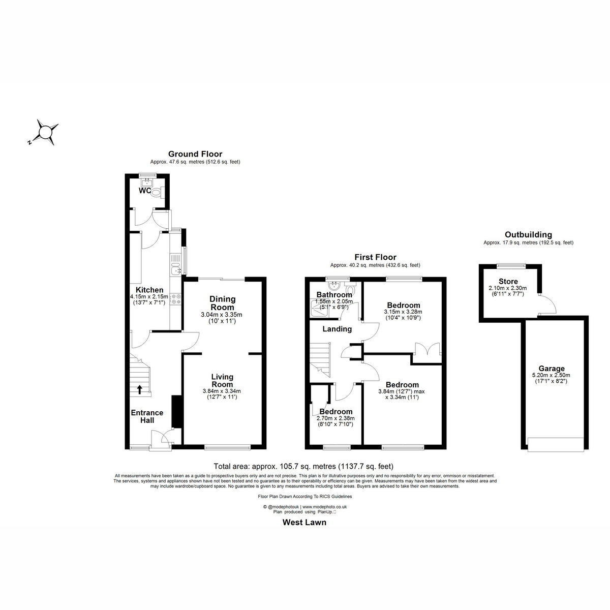 19, West Lawn, Galleywood floorplan