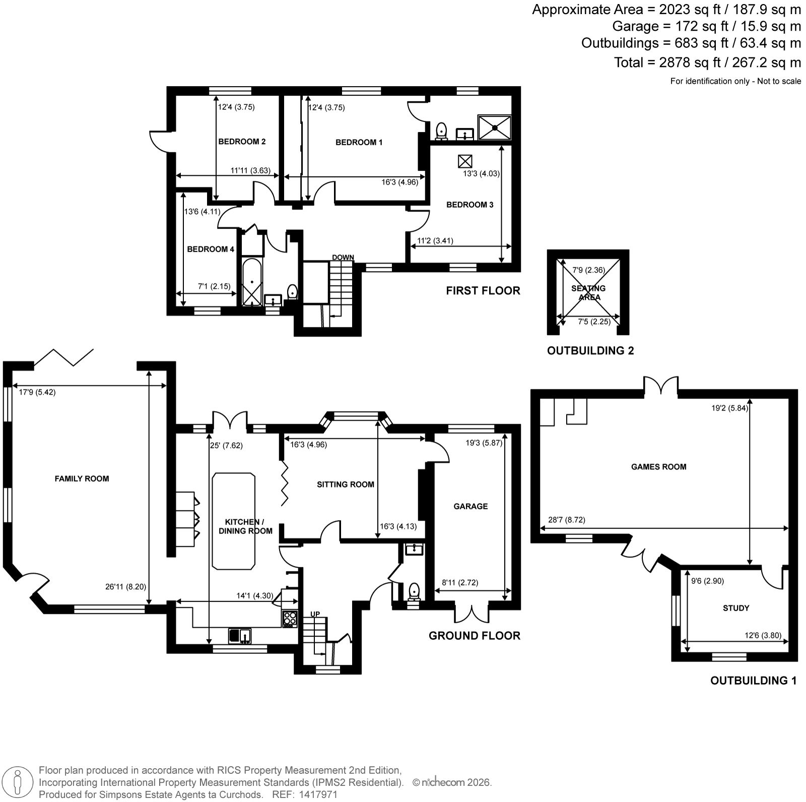 19, Paxton Gardens, Woodham floorplan