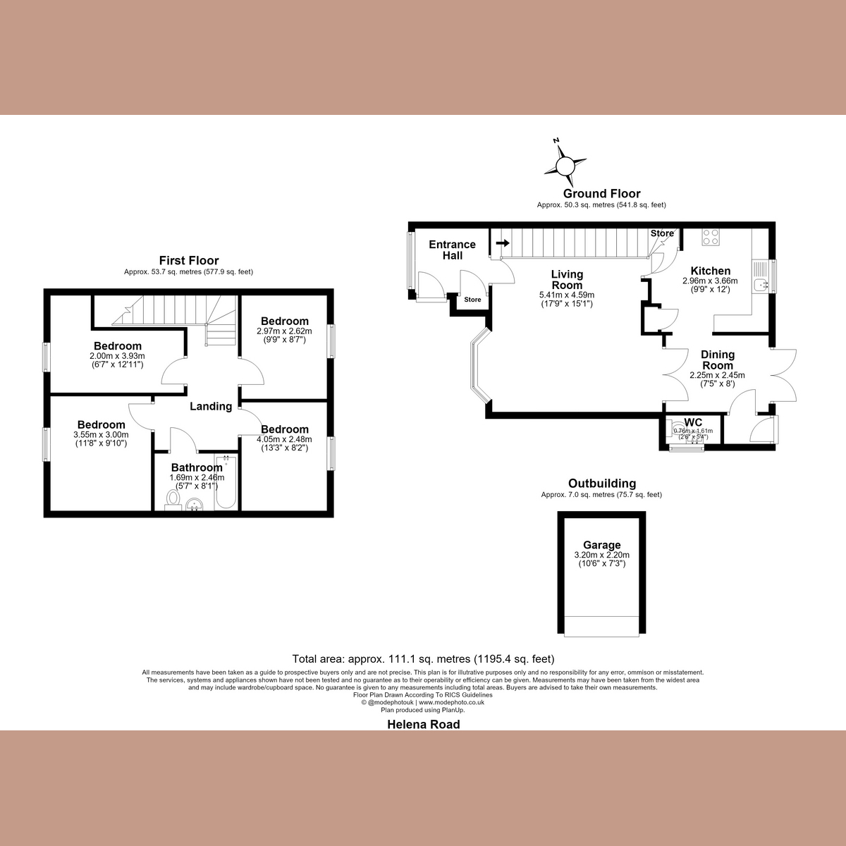67, Helena Road, Rayleigh floorplan