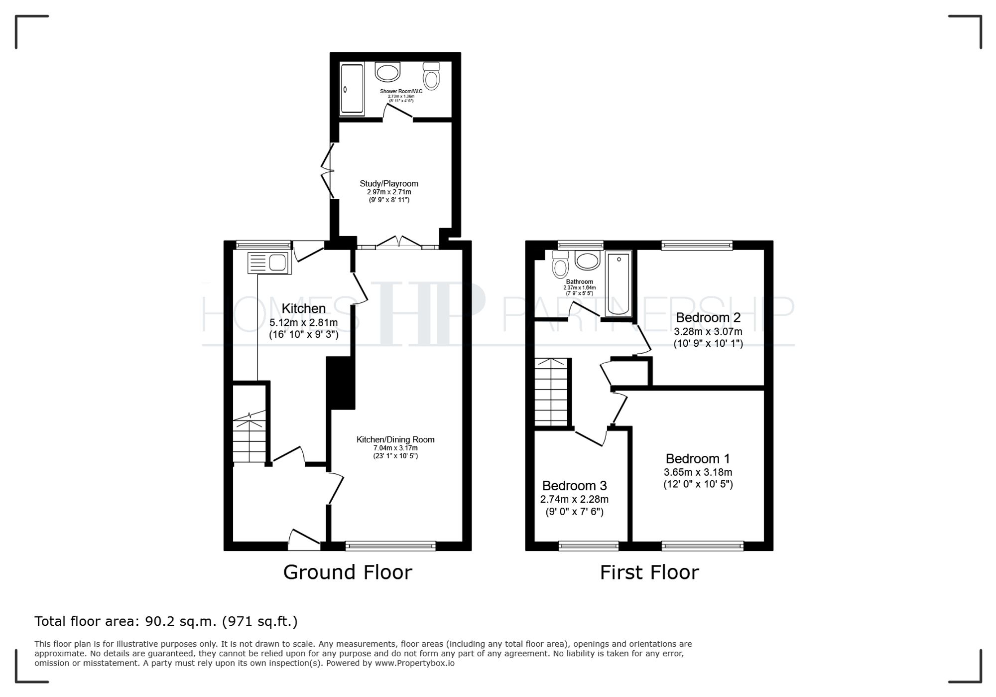 52 Cherry Lane, Crawley floorplan