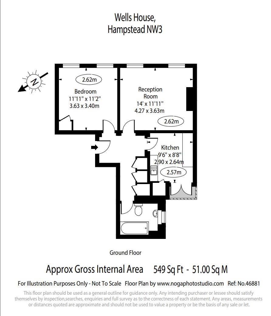 Well Walk, Hampstead NW3, 1 bedroom flat for sale 64519961