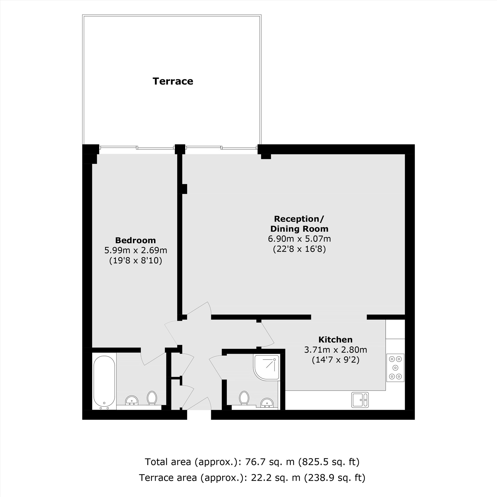 Flat 56, Picture House, 7, Streatham High Road, London floorplan