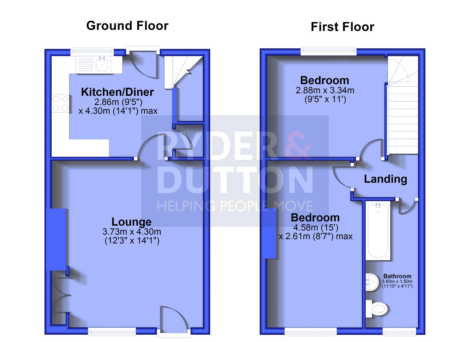 16, Waverley Street, Huddersfield floorplan
