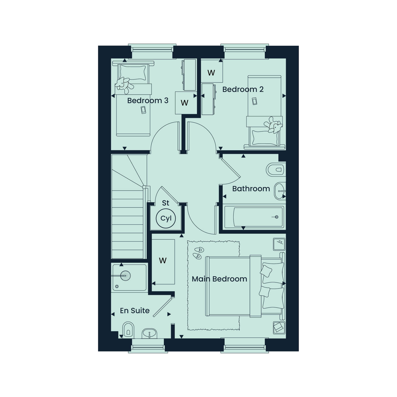 025, Long Meadow, Redhills, Exeter floorplan