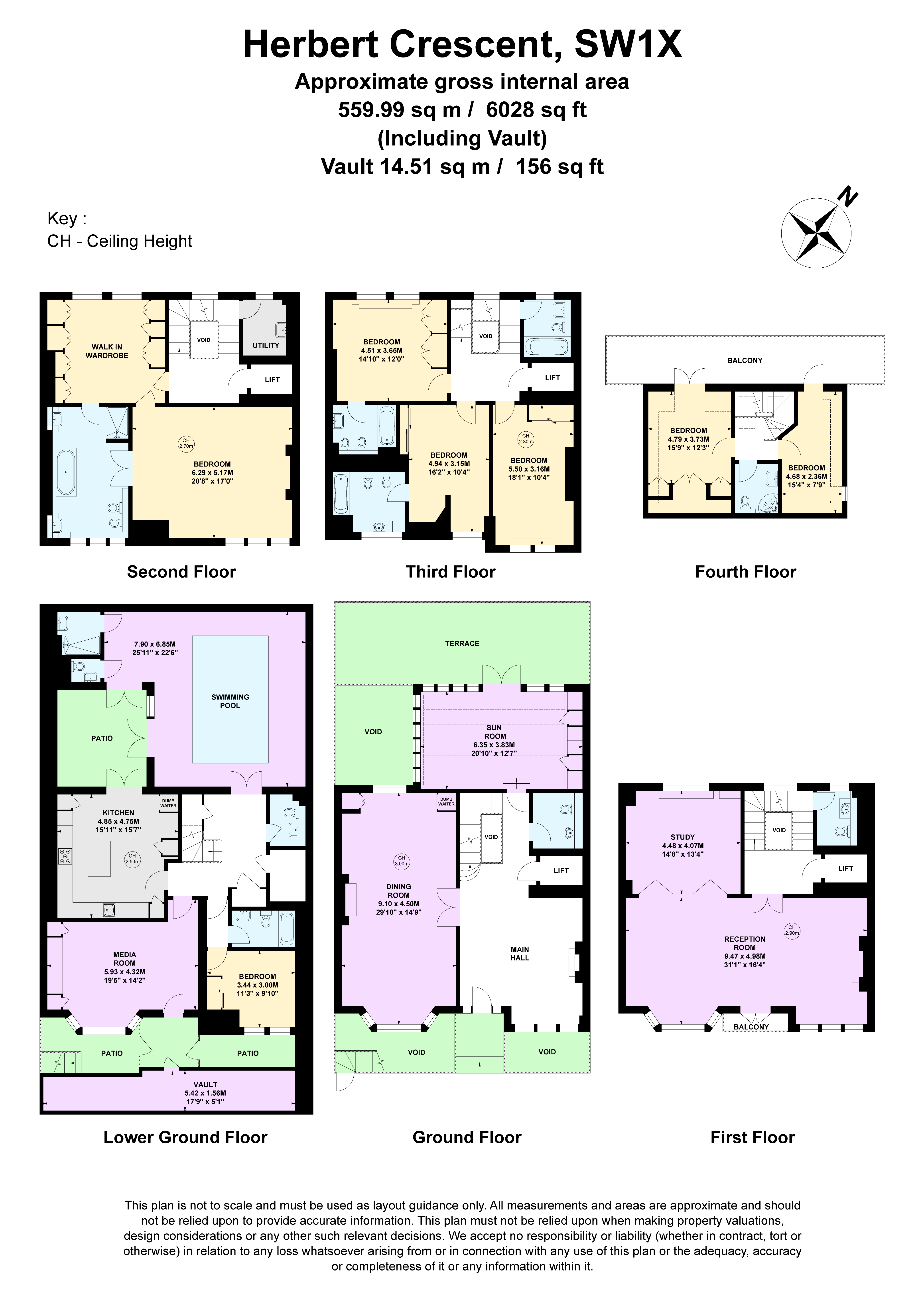 4,, Herbert Crescent, London floorplan