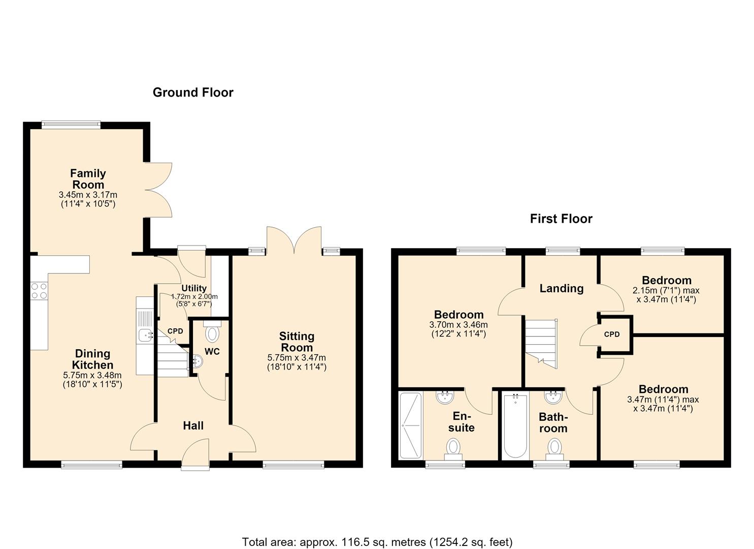 16, The Paddocks, Leamington Spa floorplan