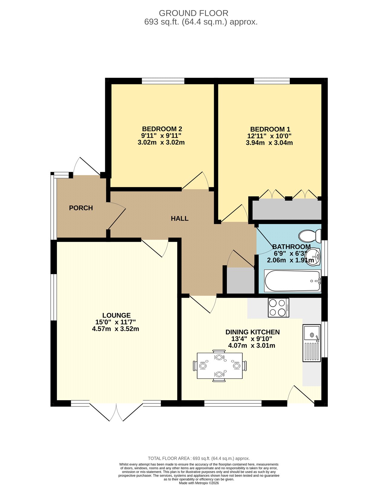 2, Chapel Road, Lincolnshire floorplan