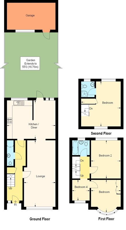 4 Bedrooms Terraced house for sale in Haileybury Avenue, Enfield EN1