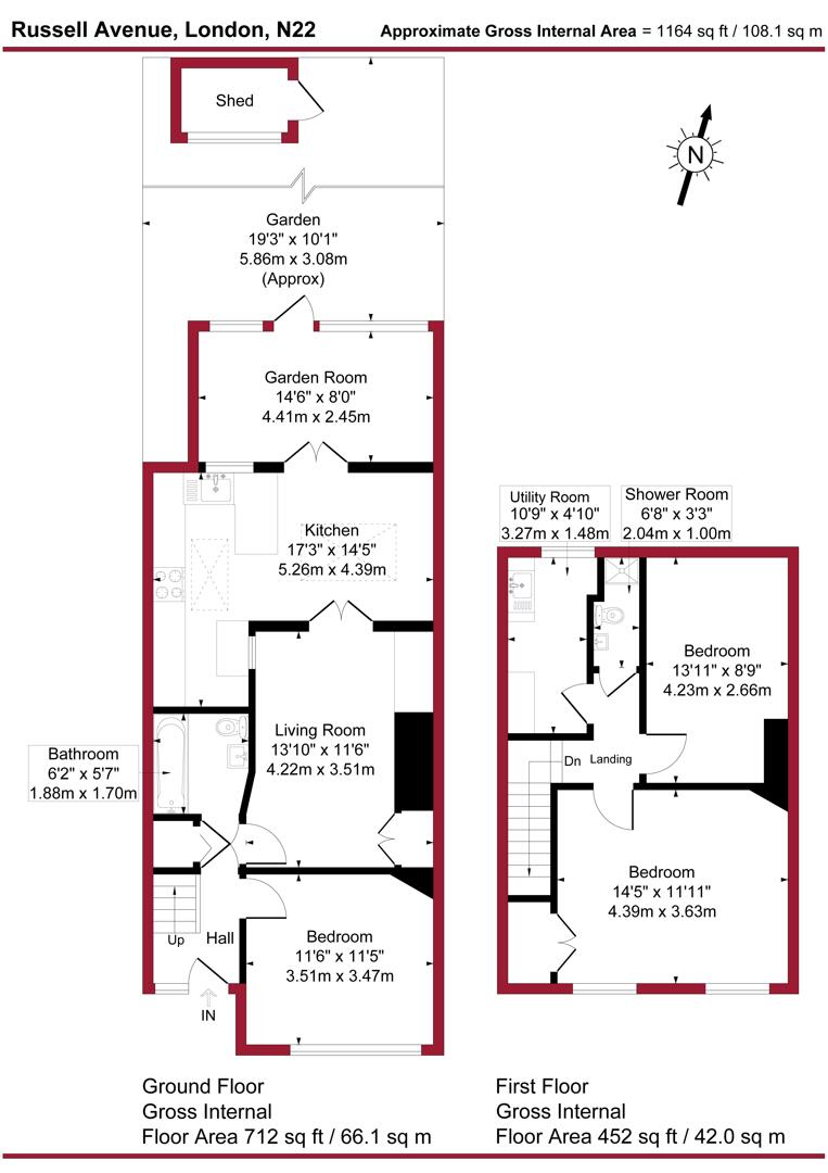 19, Russell Avenue, London floorplan