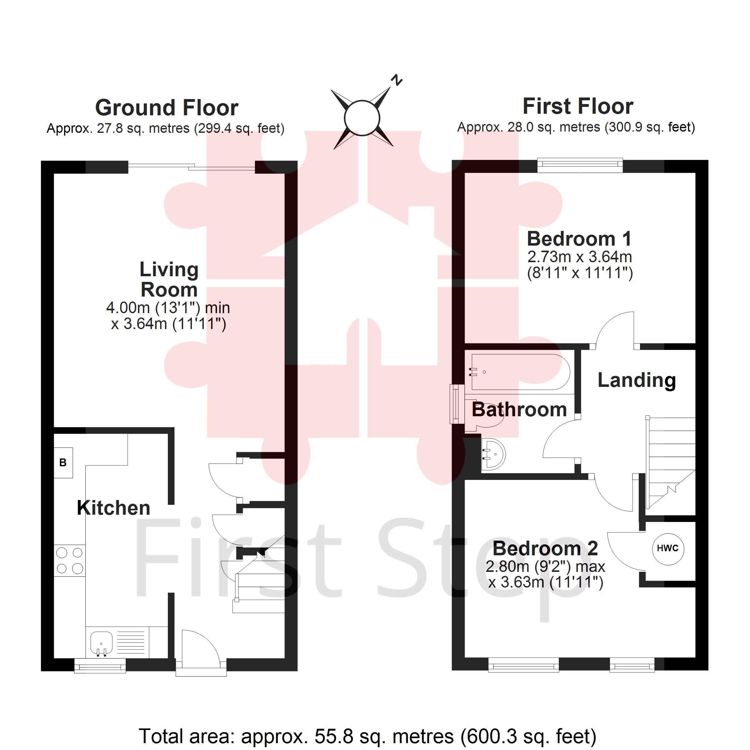 2 Bedrooms End terrace house for sale in Sanderling Close, Letchworth, Herts SG6