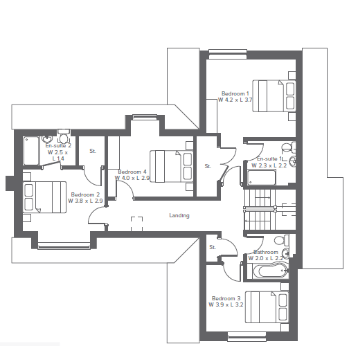 Plot 6 Dillywood, Dillywood Lane, Rochester floorplan