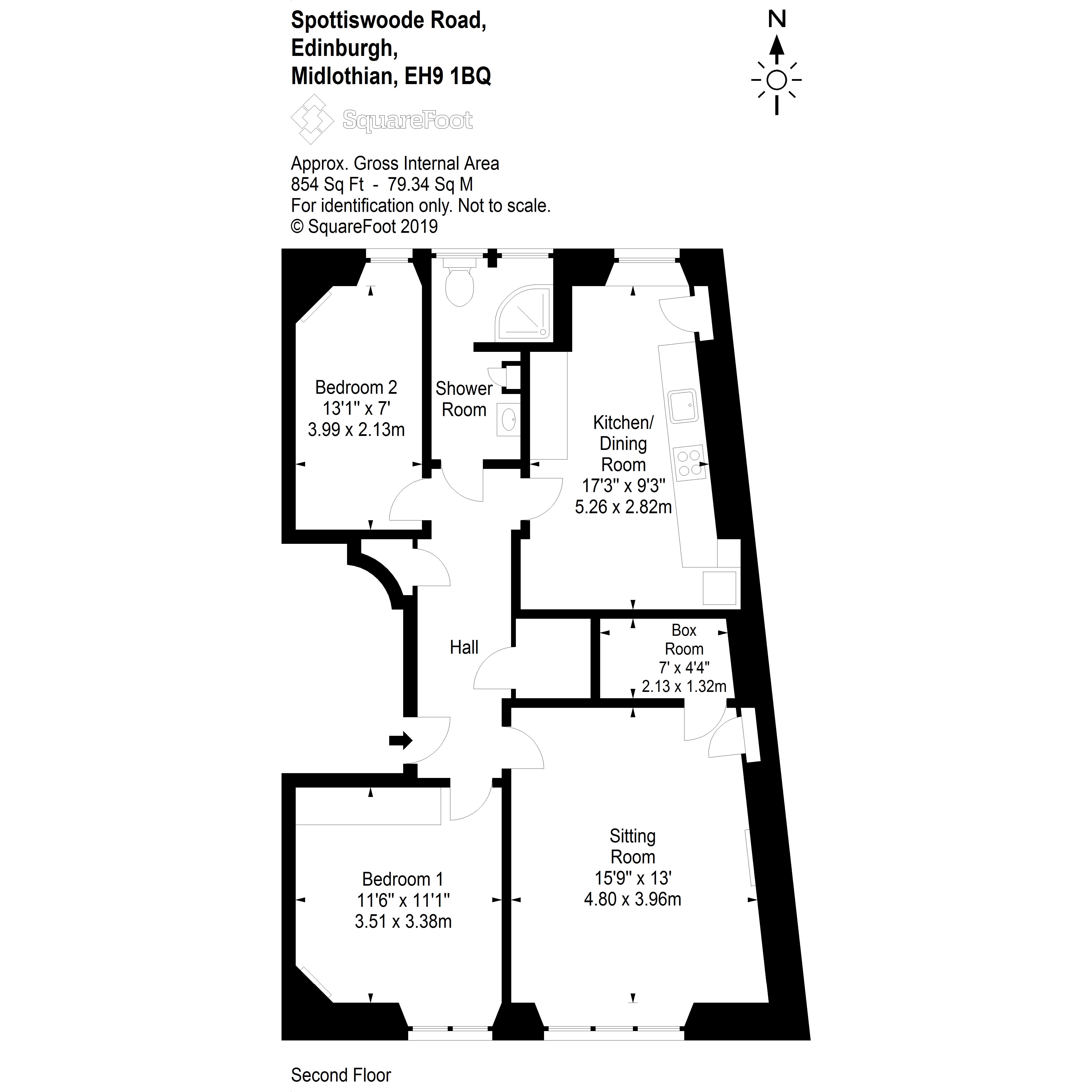 2 Bedrooms Flat for sale in 10/3 Spottiswoode Road, Marchmont EH9