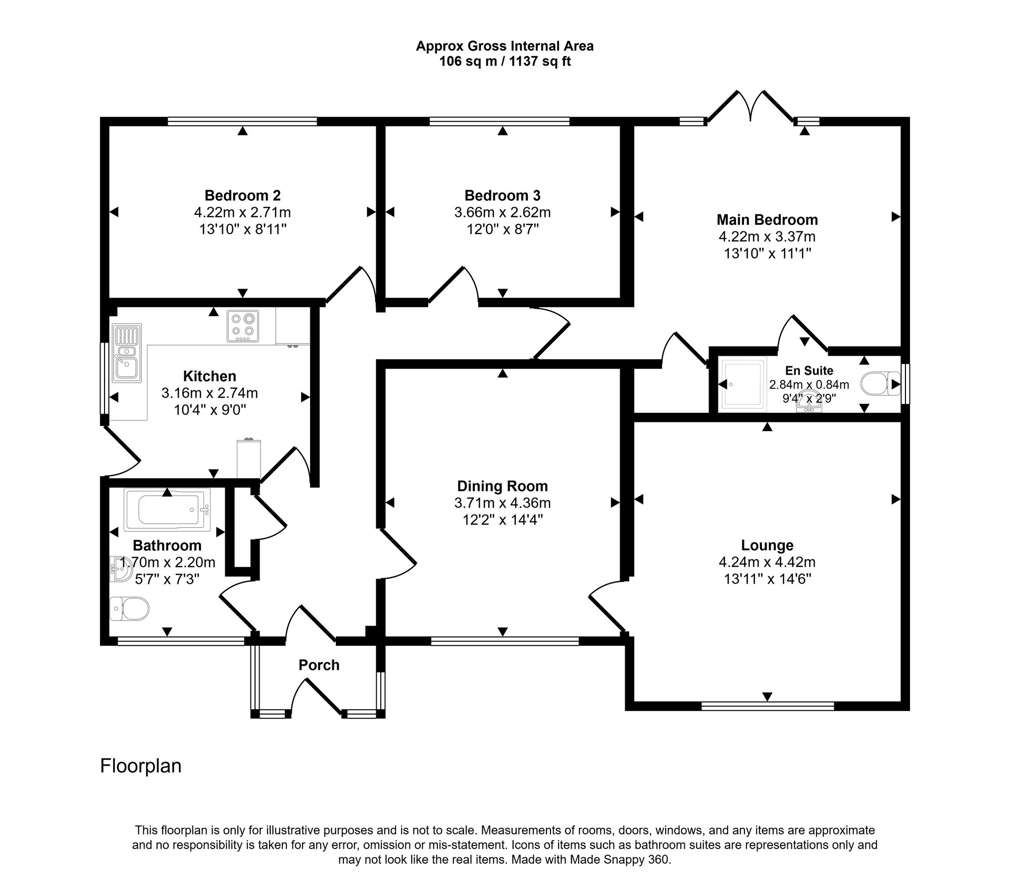 14 Lady Lane, Wigan floorplan