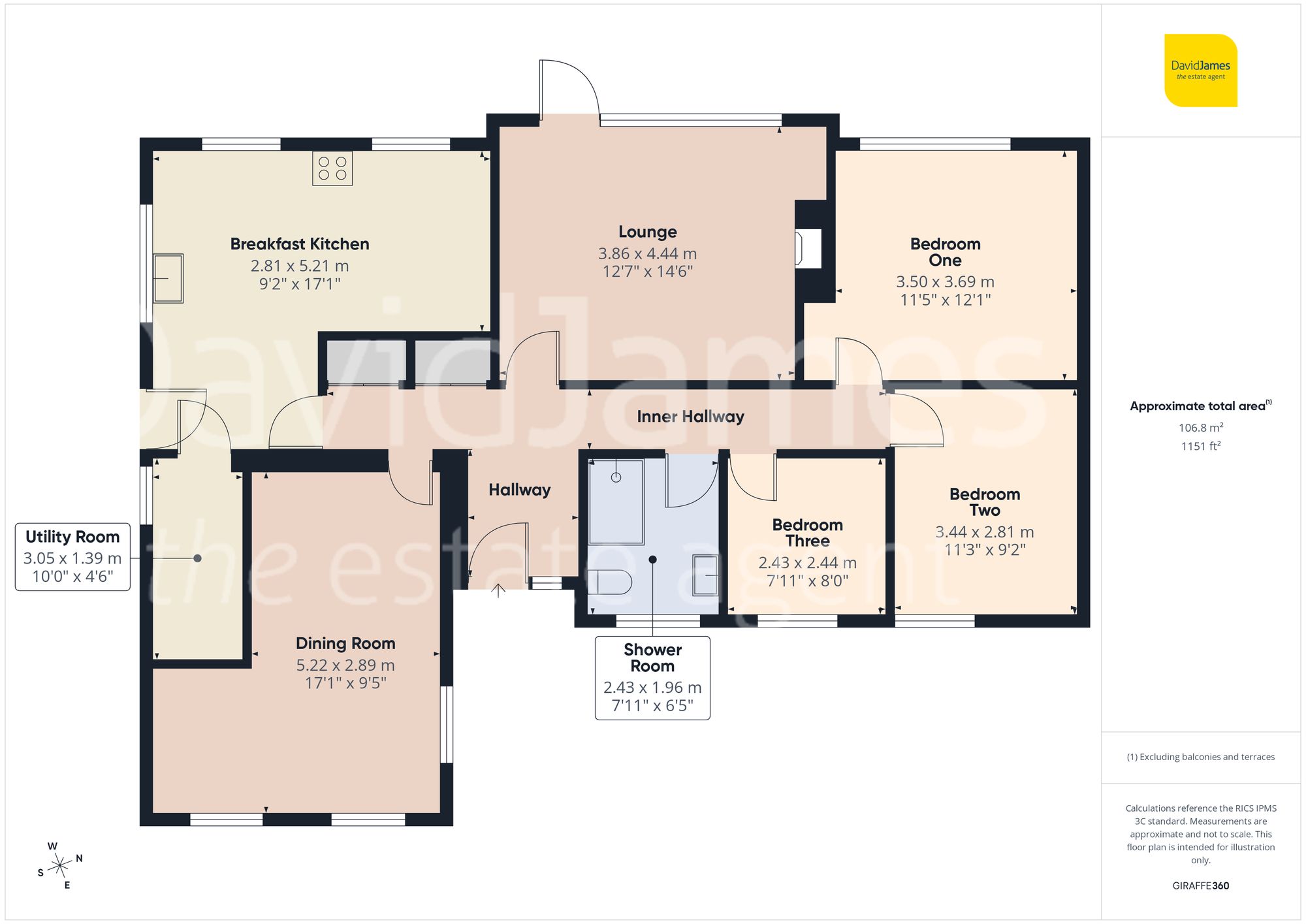 8 Parker Close, Nottingham floorplan