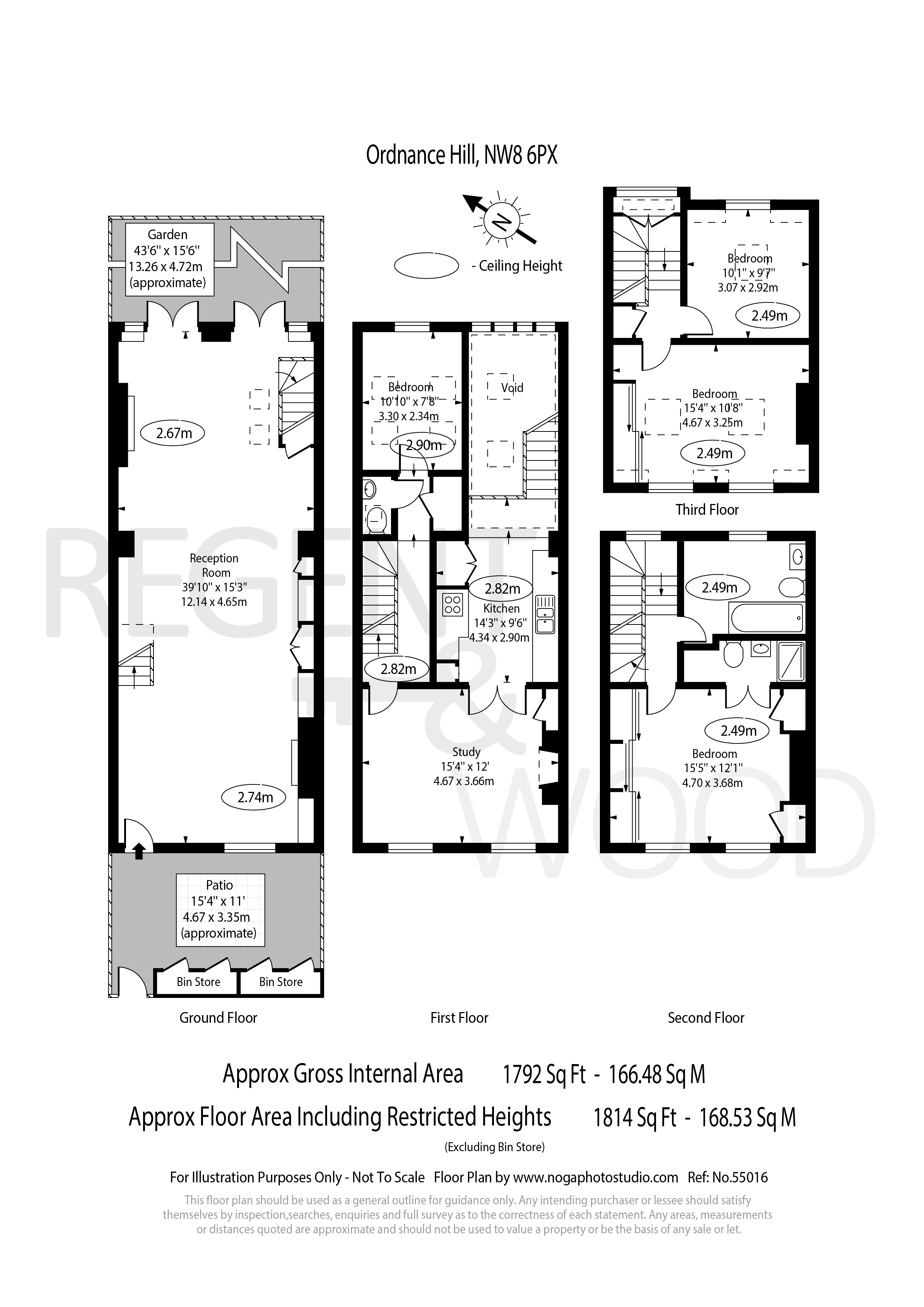 8, Ordnance Hill, London floorplan