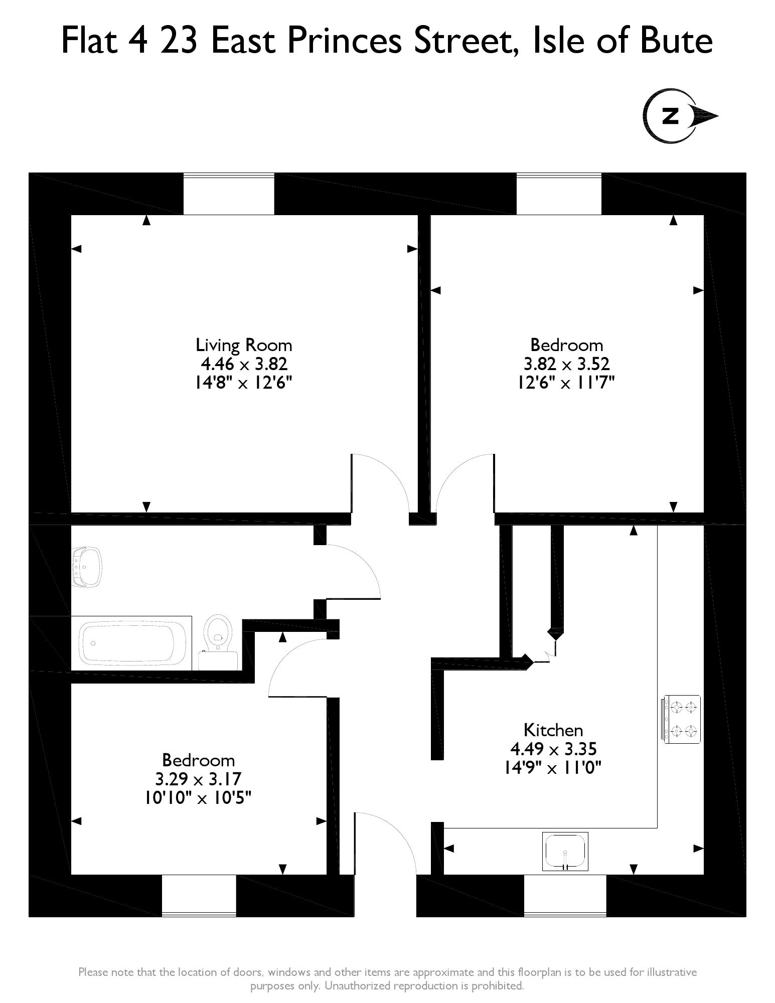 2 Bedrooms Flat for sale in East Princes Street, Rothesay, Isle Of Bute PA20