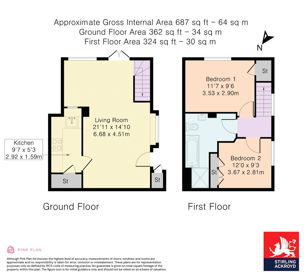 70, Grove Court, Egham floorplan