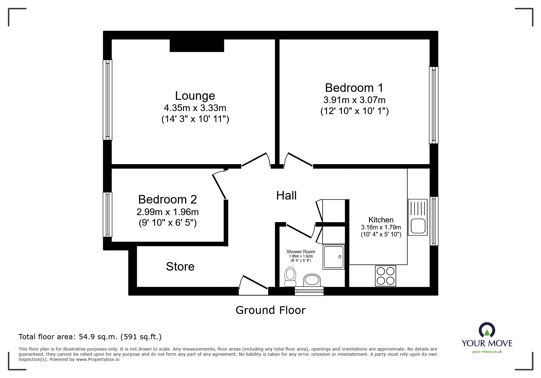 93,, Oaston Road, Warwickshire floorplan