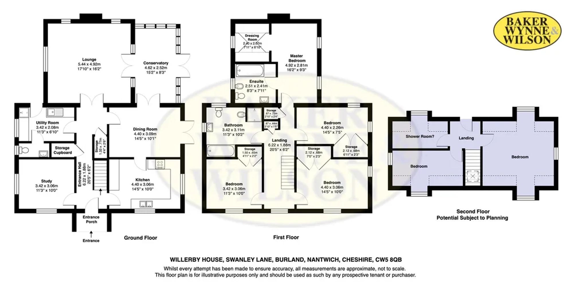 Willerby House Swanley Lane, Nantwich floorplan